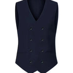 Slim Fit Double-Breasted Three-Piece Suit Set for Men