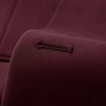 Slim Fit Double-Breasted Three-Piece Suit Set for Men