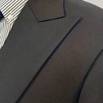 Slim Fit Double-Breasted Three-Piece Suit Set for Men