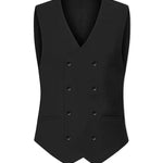 Slim Fit Double-Breasted Three-Piece Suit Set for Men