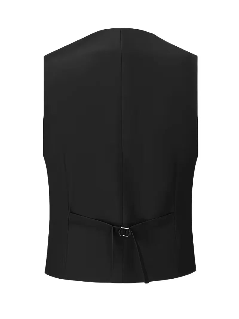 Slim Fit Double-Breasted Three-Piece Suit Set for Men