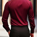 Slim Fit Long Sleeve Button-Down Shirt for Men - View 13