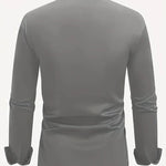 Slim Fit Long Sleeve Button-Down Shirt for Men - View 17