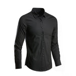 Slim Fit Long Sleeve Button-Up Shirt for Men