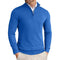 Slim Fit Quarter Zip Sweater for Men - Blue
