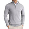 Slim Fit Quarter Zip Sweater for Men - Gray
