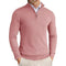 Slim Fit Quarter Zip Sweater for Men - Pink