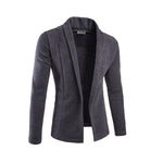 Slim Fit Stretch Blazer for Men - Dark Gray