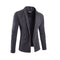 Slim Fit Stretch Blazer for Men - Dark Gray