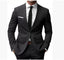 Slim Fit Suit Set for Men - Black