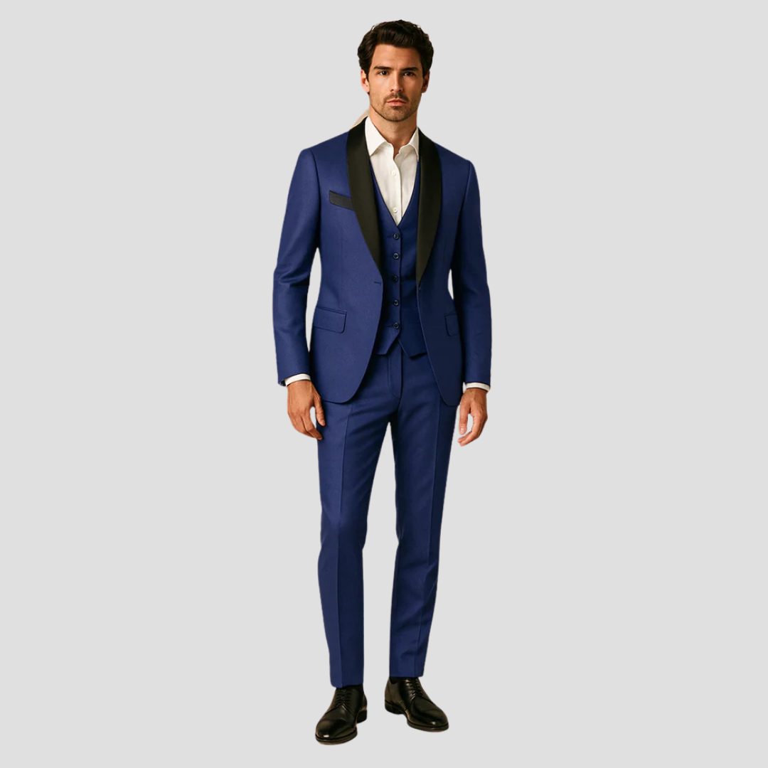 Slim Fit Three-Piece Tuxedo Set for Men - View 4