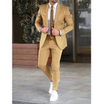Slim Fit Two-Piece Suit Set for Men