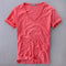 Slim Fit V-Neck T-Shirt for Men - Pink