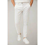 Slim Leg Chino Trousers for Men - White