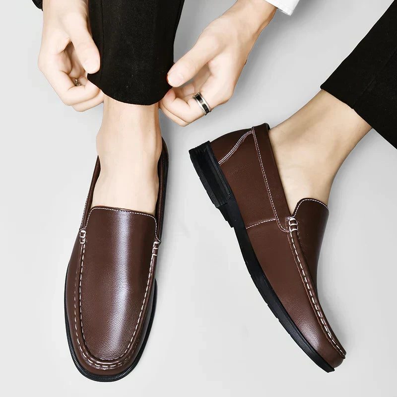 Slip-On Leather Venetian Loafer for Men - View 15