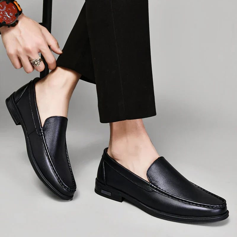 Slip-On Leather Venetian Loafer for Men - View 9