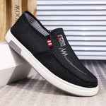 Slip-On Mesh Loafers for Men - Black
