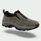 Slip-On Walking Shoes for Men - Gray/Brown