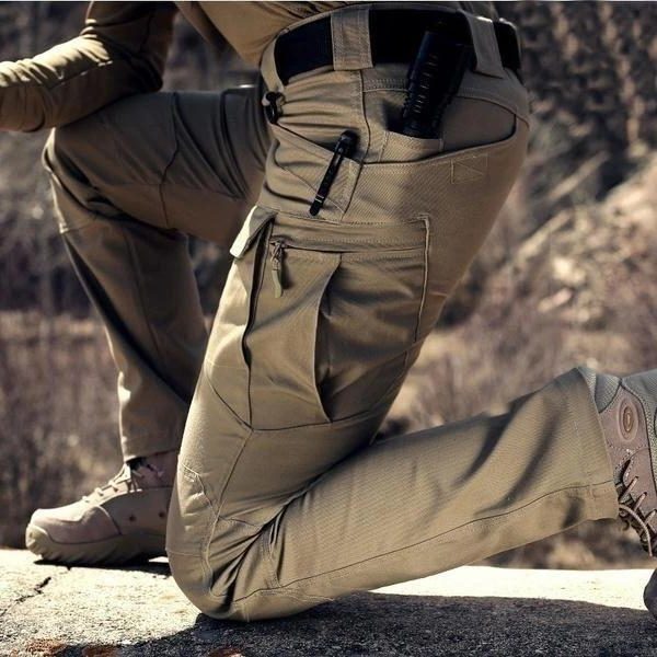 Straight Leg Cargo Trousers for Men