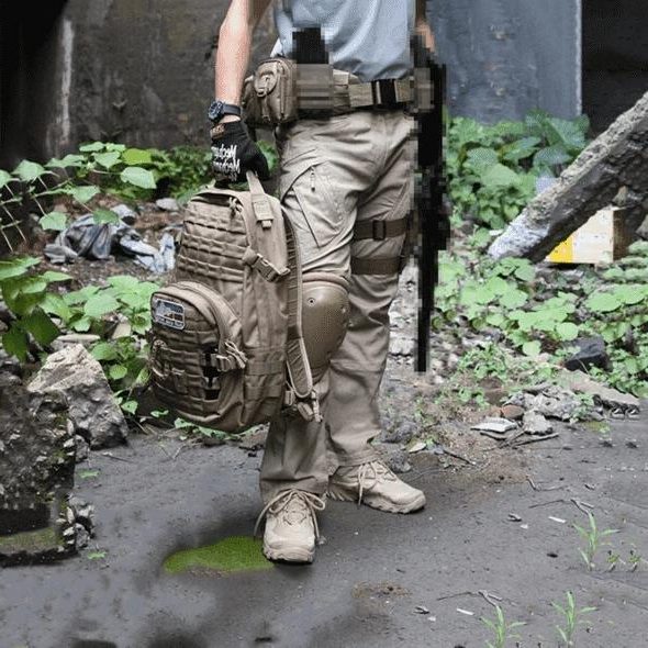 Straight Leg Cargo Trousers for Men - View 4