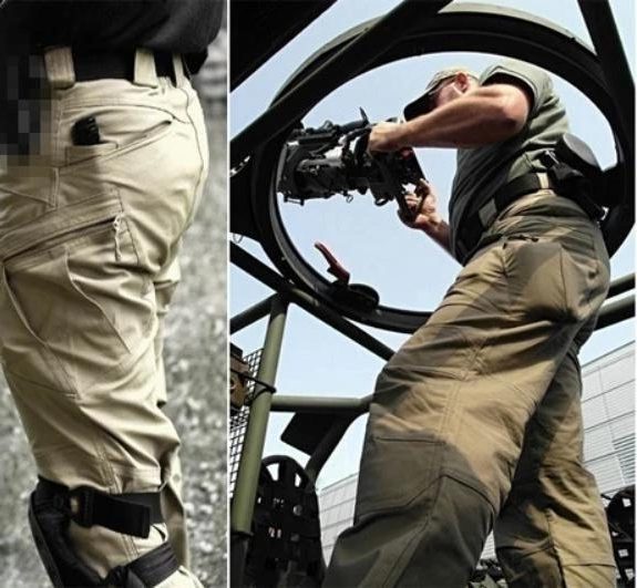 Straight Leg Cargo Trousers for Men - View 5