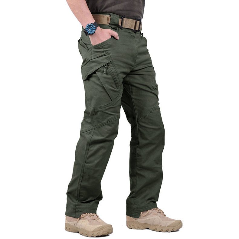 Straight Leg Cargo Trousers for Men - Grün