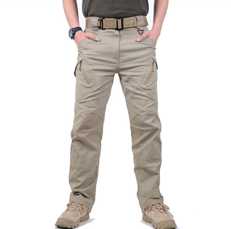 Straight Leg Cargo Trousers for Men