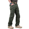 Straight Leg Cargo Trousers for Men - Green