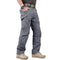 Straight Leg Cargo Trousers for Men - Gray