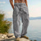 Straight Leg Cargo Trousers with Side Pockets for Men - Dark Gray