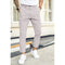 Straight Leg Cropped Trousers for Men - Light Gray