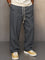 Straight Leg Drawstring Trousers for Men - Gray