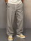 Straight Leg Drawstring Trousers for Men - Light Gray