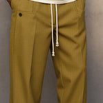 Straight Leg Drawstring Trousers for Men - View 8
