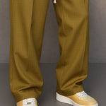 Straight Leg Drawstring Trousers for Men - View 9