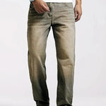 Straight Leg Jeans for Men - Khaki