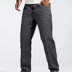 Straight Leg Jeans for Men - Dark Gray