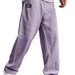 Straight Leg Trousers for Men - Purple