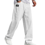Straight Leg Trousers for Men - White