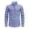Stretch Button-Down Long Sleeve Shirt for Men - Blue