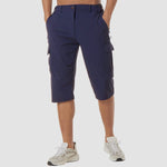 Stretch Fit Cargo Shorts with Welt Pockets for Men - View 10