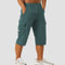 Stretch Fit Cargo Shorts with Welt Pockets for Men - Teal