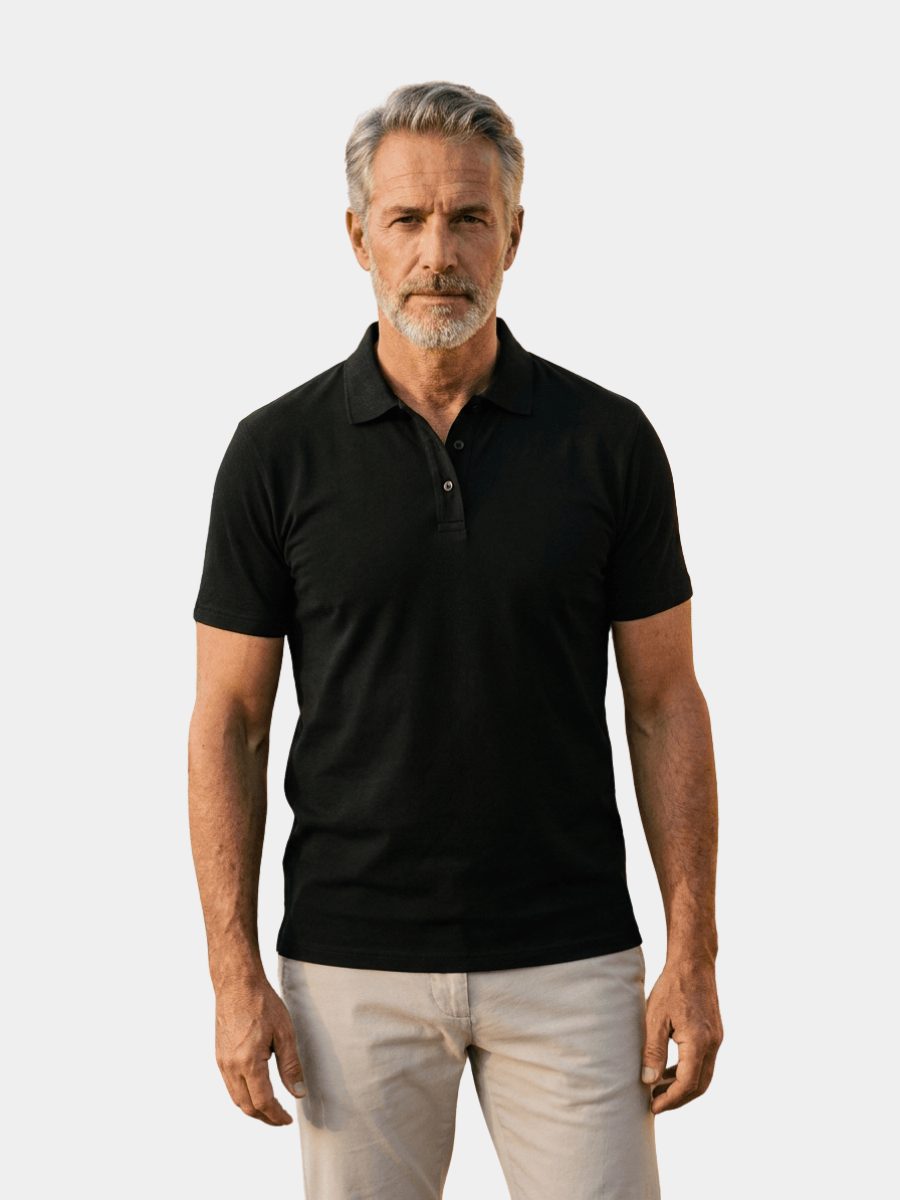 Stretch Short Sleeve Polo Shirt for Men