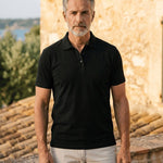 Stretch Short Sleeve Polo Shirt for Men - View 2