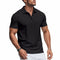 Stretch Short Sleeve Polo Shirt for Men - Black