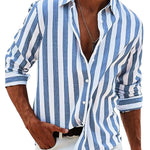 Striped Button-Down Shirt for Men - View 2