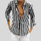 Striped Linen Button-Down Shirt for Men