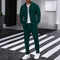 Textured Overshirt Set for Men - Green
