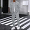 Textured Overshirt Set for Men - Gray