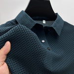 Textured Polo Shirt for Men - Navy Blue